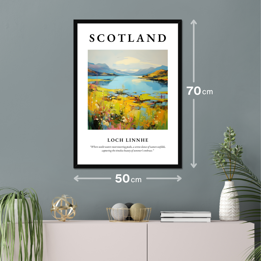 Poster of Loch Linnhe hanging on a wall