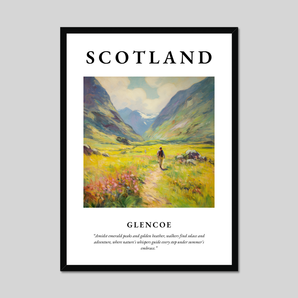 Poster of Glencoe, Scotland.