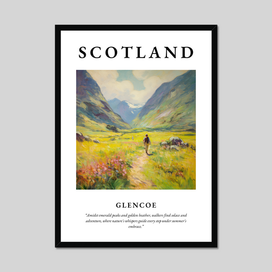 Poster of Glencoe, Scotland.