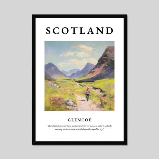 Poster of Glencoe, Scotland.