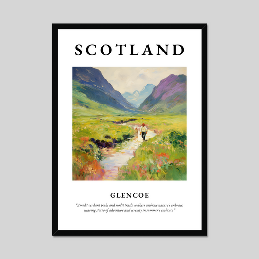 Poster of Glencoe, Scotland.