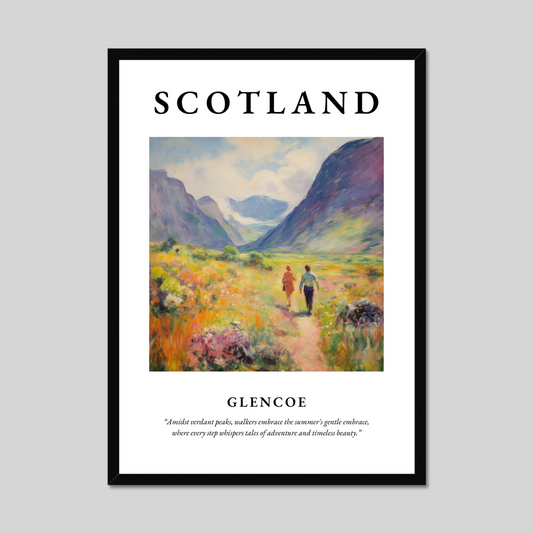 Poster of Glencoe, Scotland.