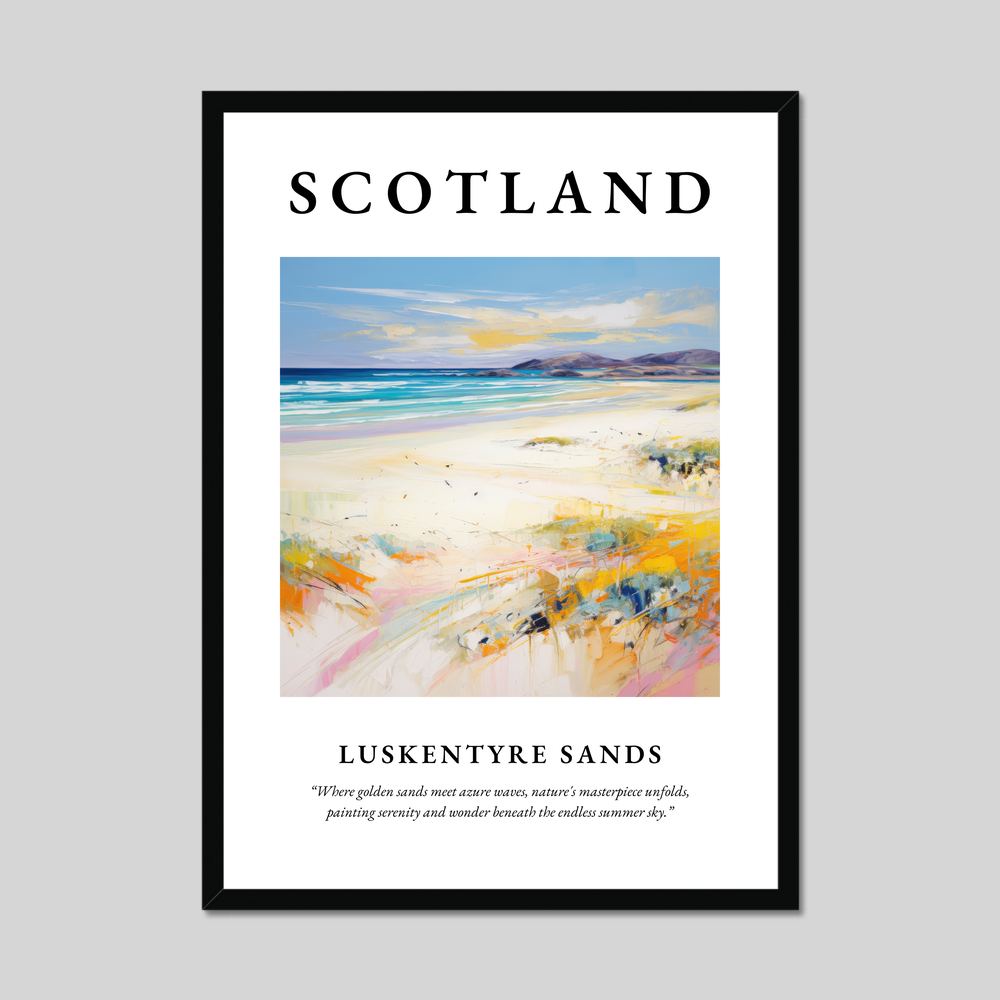 Poster of Luskentyre Sands, Scotland.