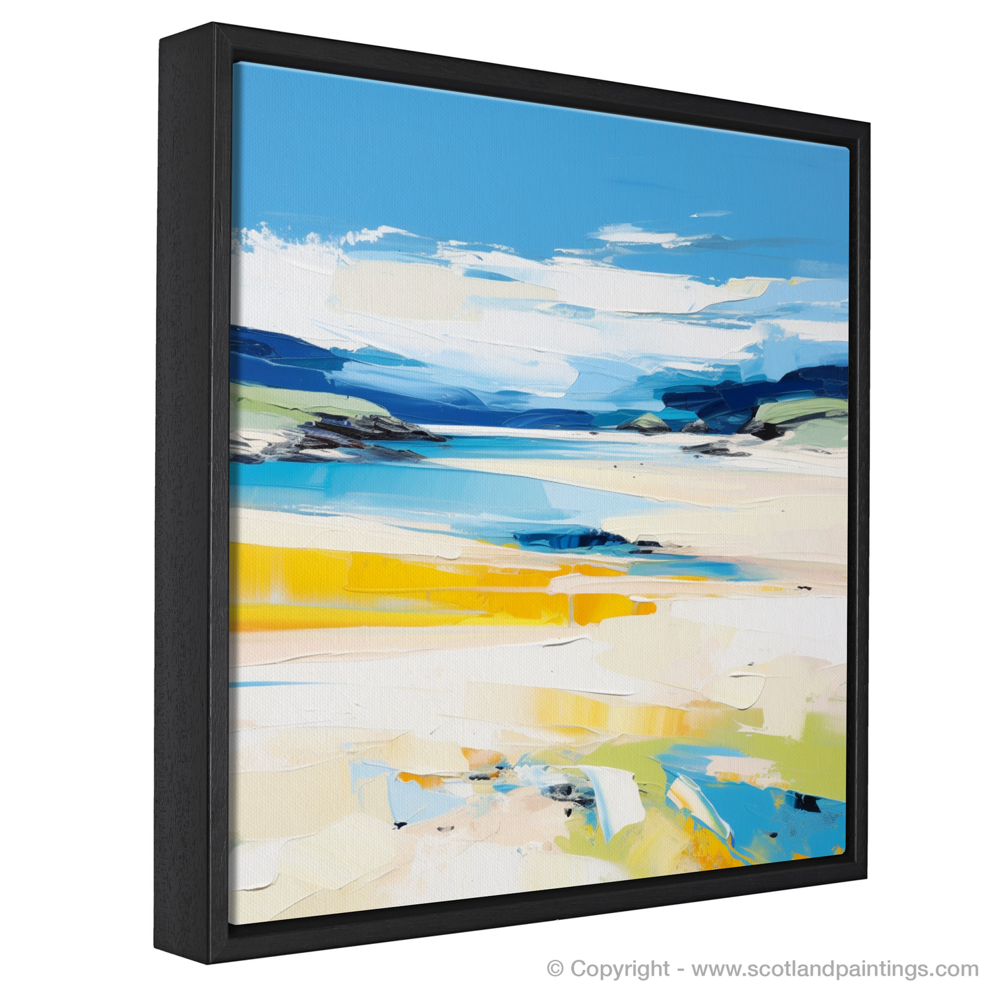 Painting and Art Print of Durness Beach, Sutherland in summer entitled "Summer Essence of Durness Beach, Sutherland".