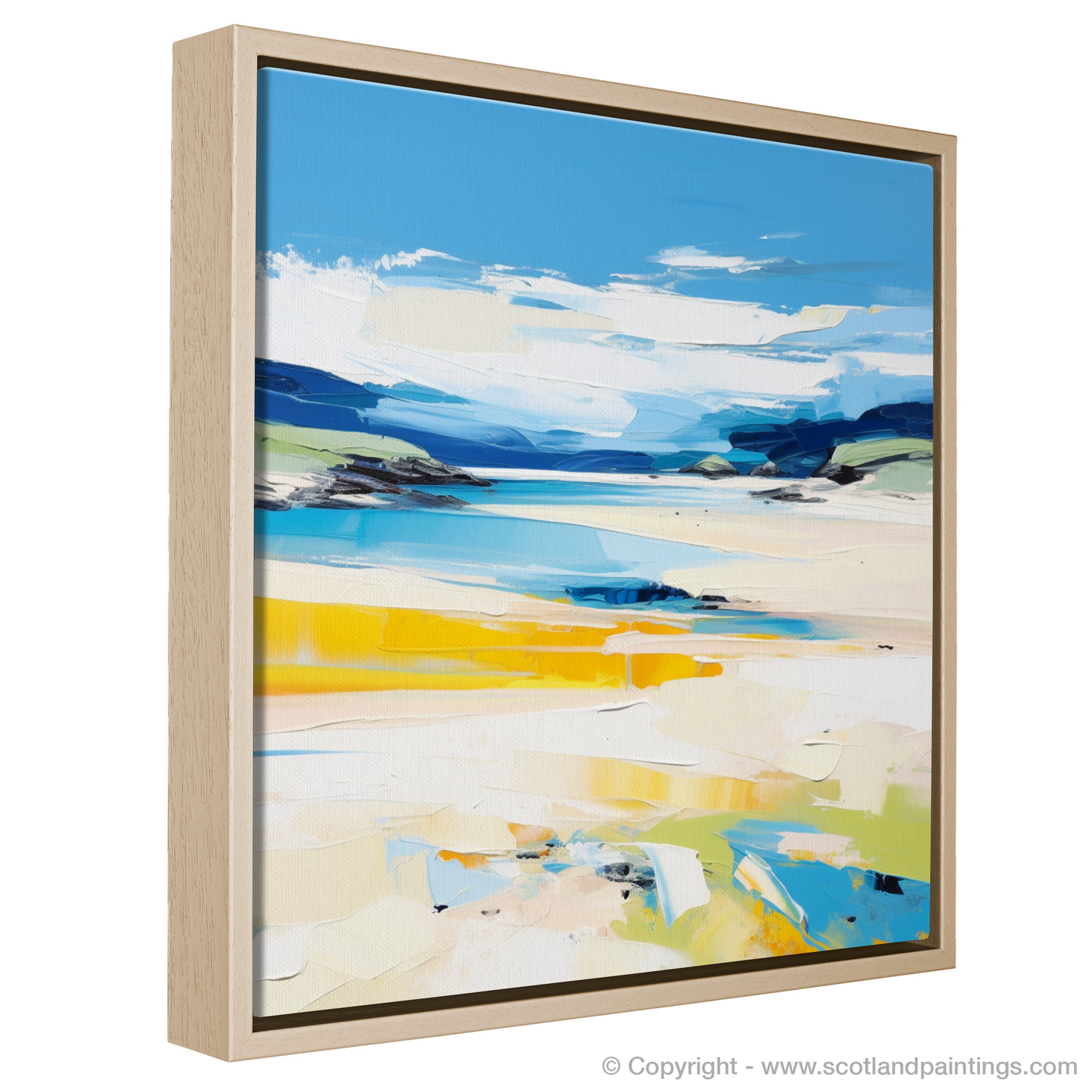 Painting and Art Print of Durness Beach, Sutherland in summer entitled "Summer Essence of Durness Beach, Sutherland".