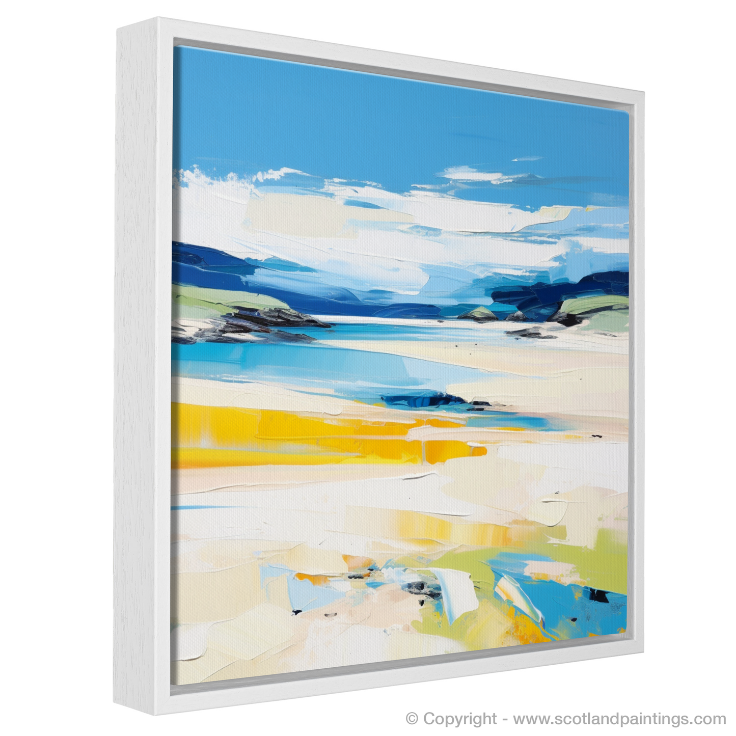 Painting and Art Print of Durness Beach, Sutherland in summer entitled "Summer Essence of Durness Beach, Sutherland".