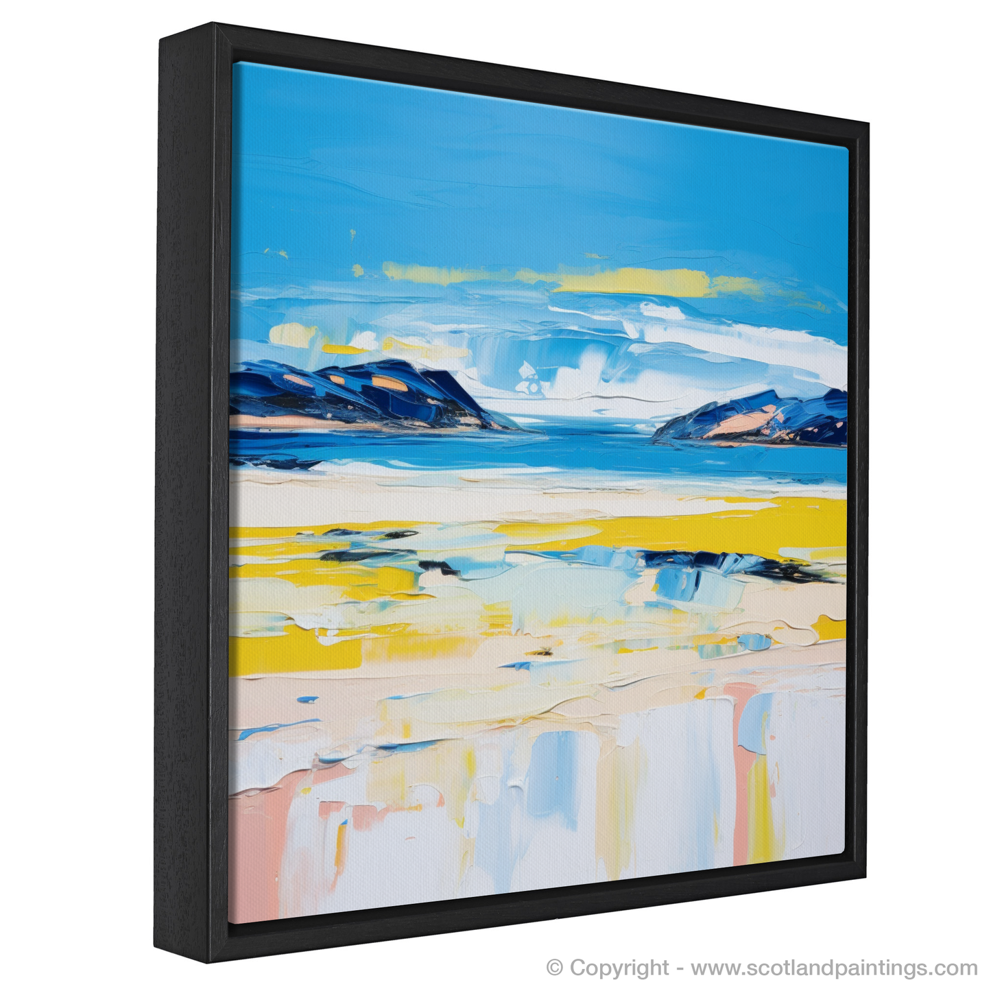 Painting and Art Print of Durness Beach, Sutherland in summer entitled "Summer Symphony of Durness Beach".