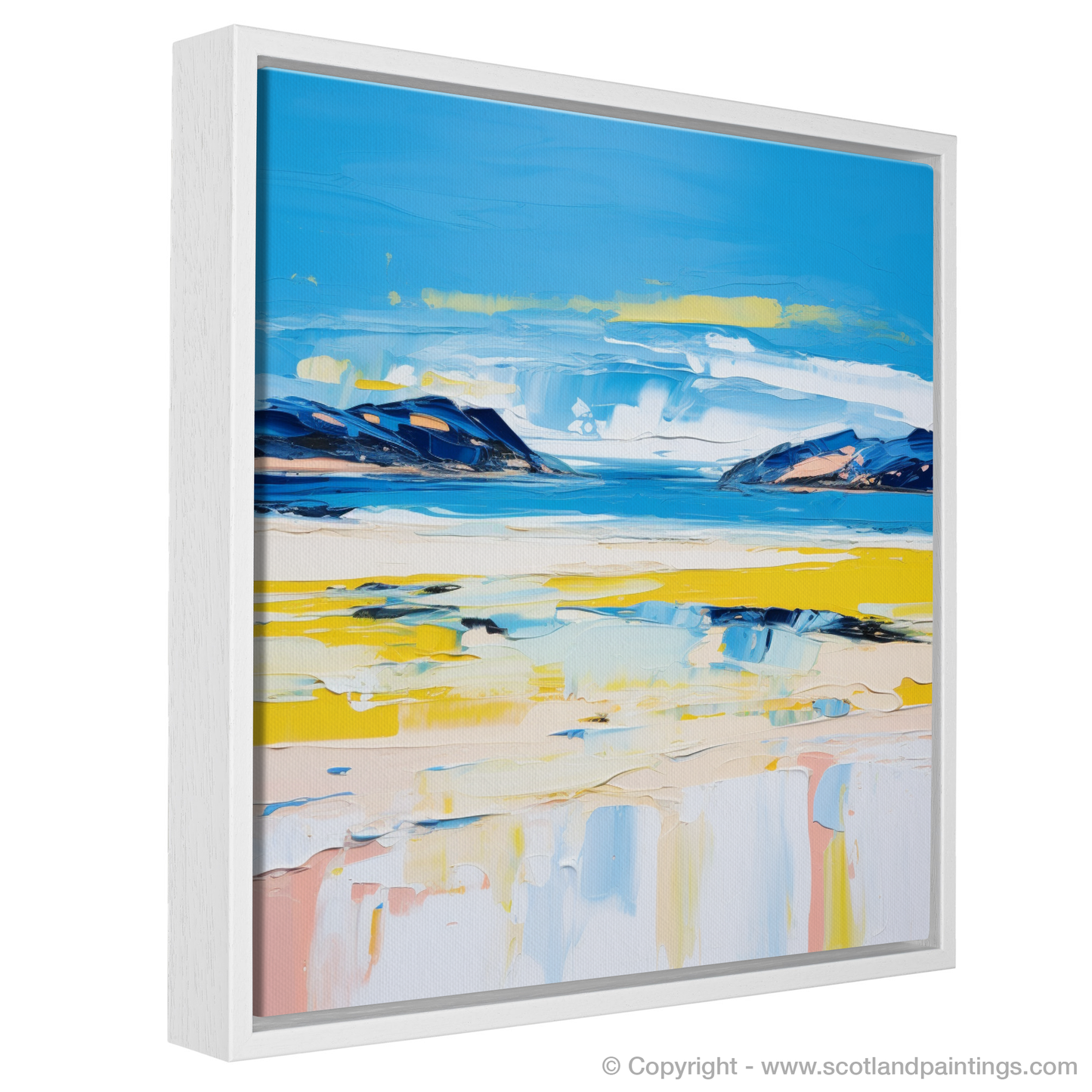 Painting and Art Print of Durness Beach, Sutherland in summer entitled "Summer Symphony of Durness Beach".