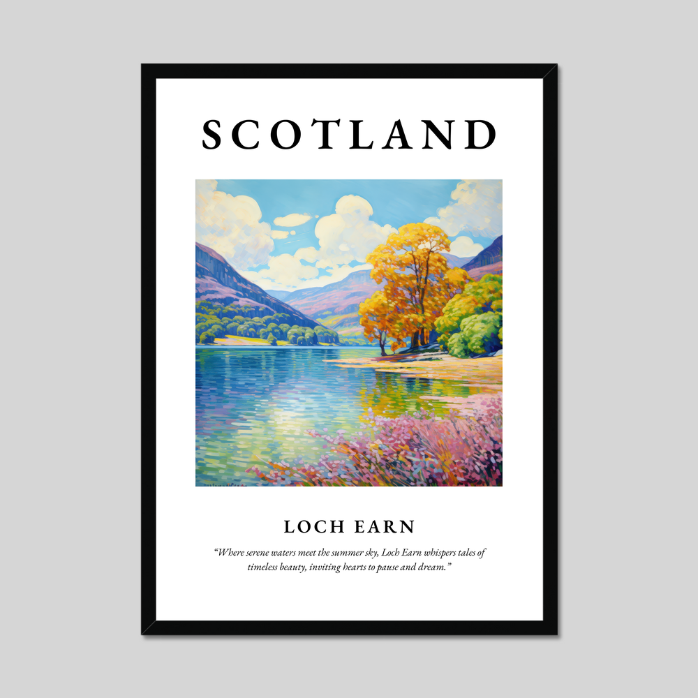 Poster of Loch Earn, Scotland.