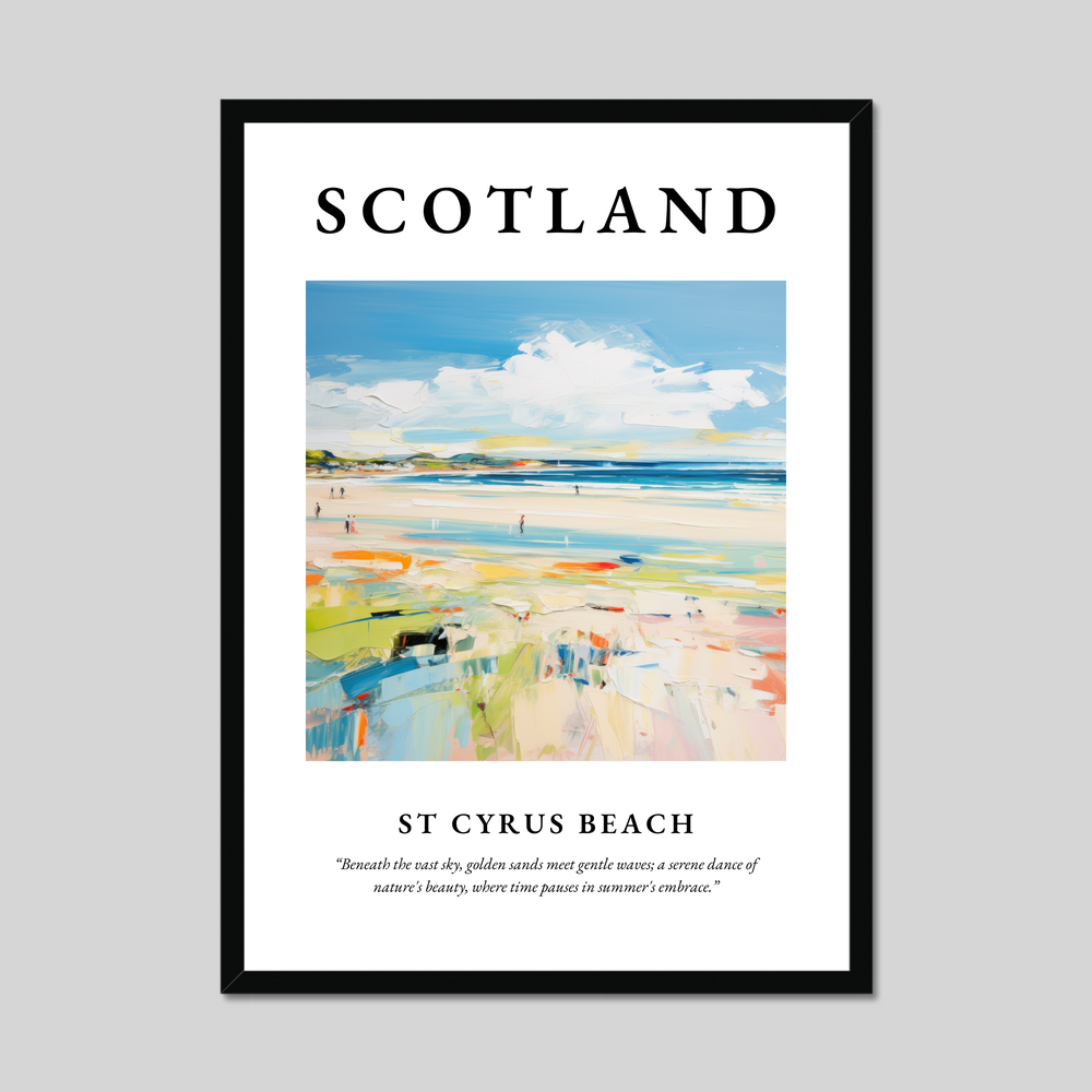 Poster of St Cyrus Beach, Scotland.