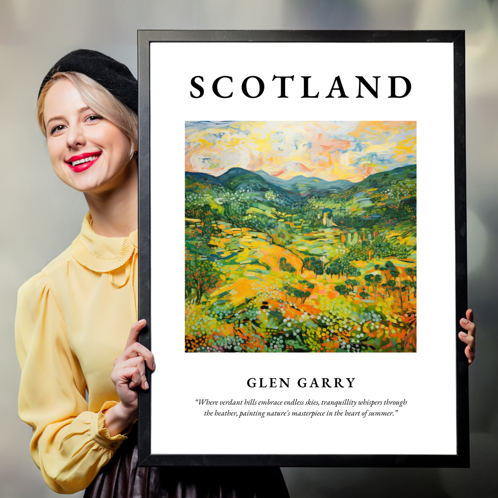 Person holding a poster of Glen Garry