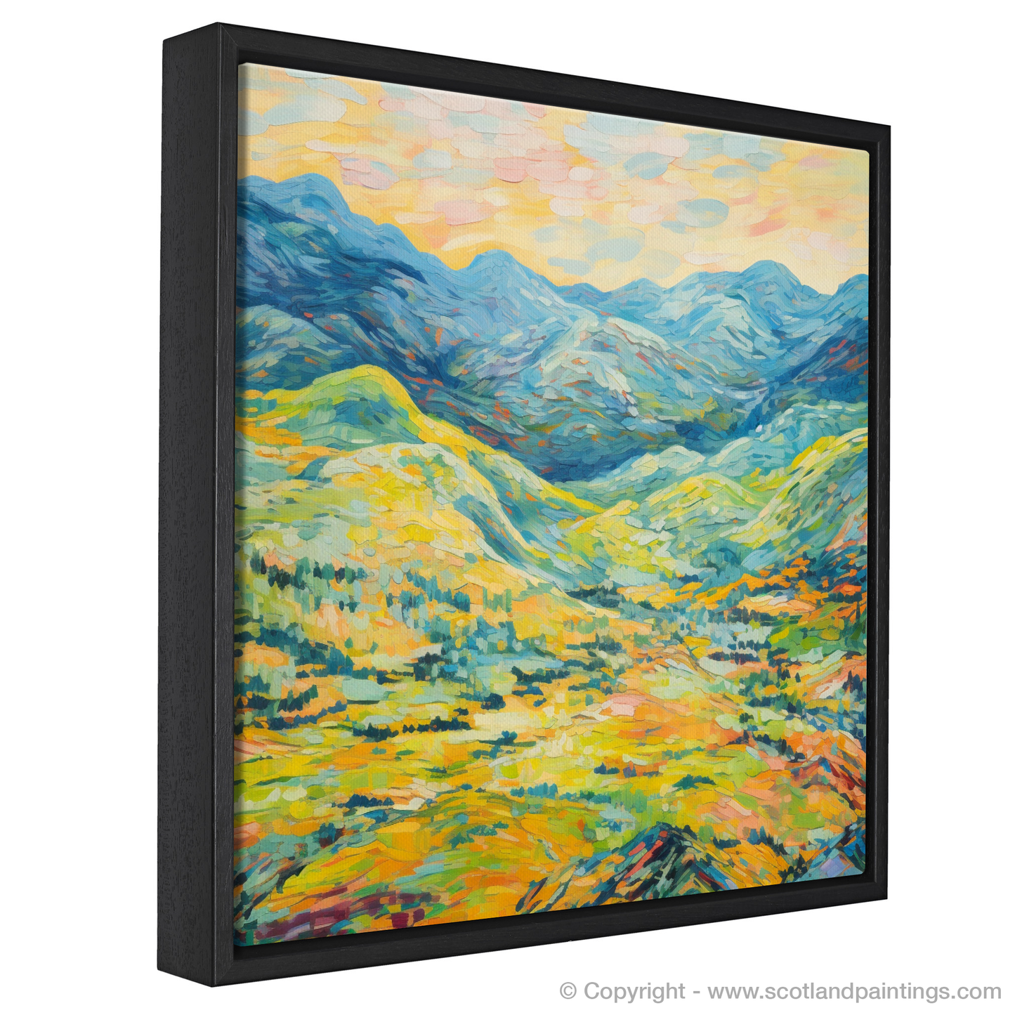 Painting and Art Print of Glen Garry, Highlands in summer entitled "Glen Garry Summer Symphony".