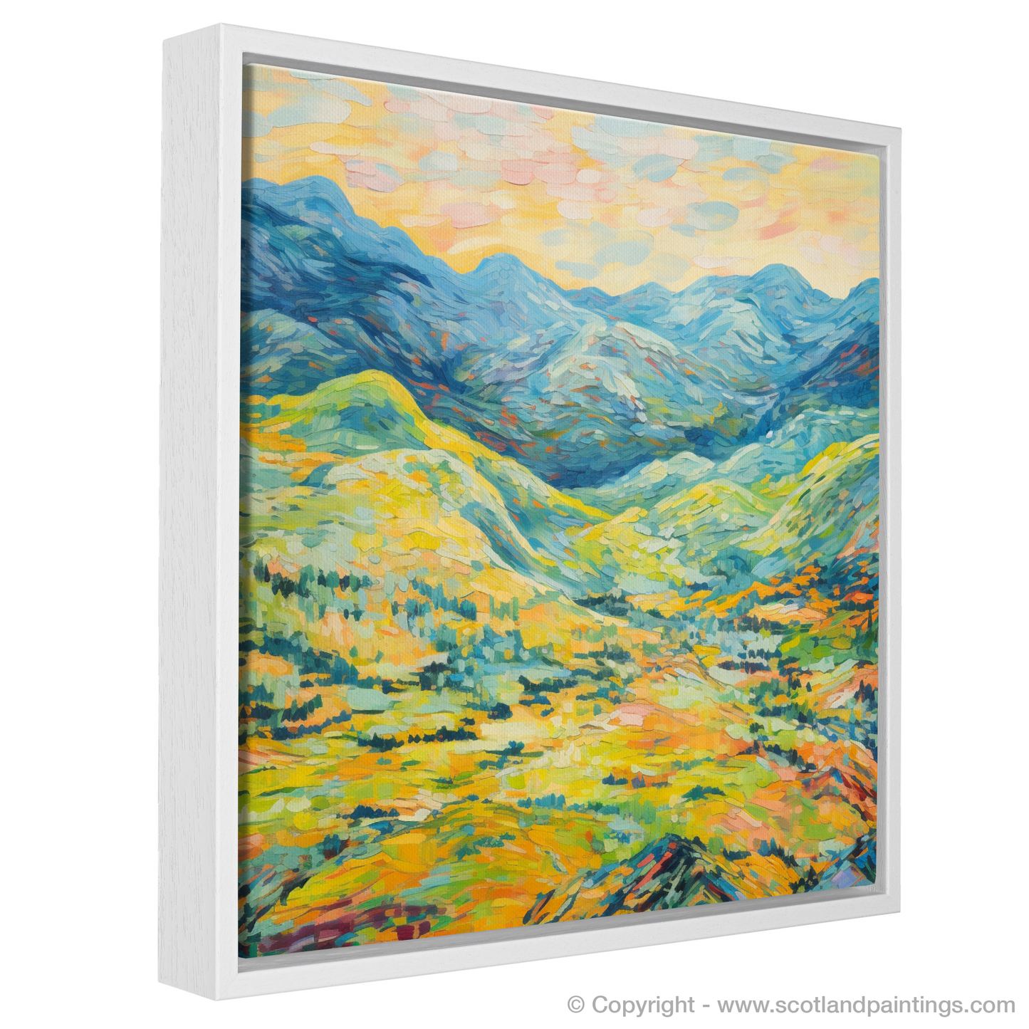 Painting and Art Print of Glen Garry, Highlands in summer entitled "Glen Garry Summer Symphony".