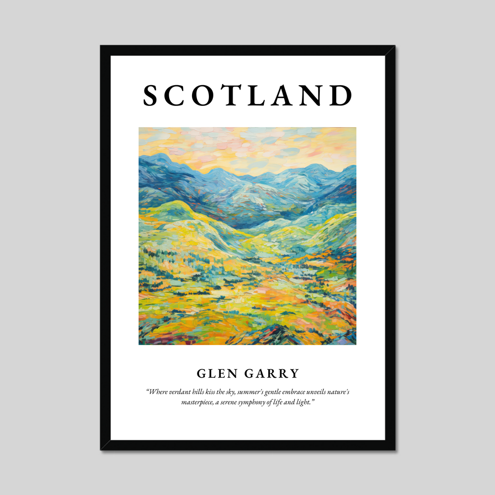 Poster of Glen Garry, Scotland.