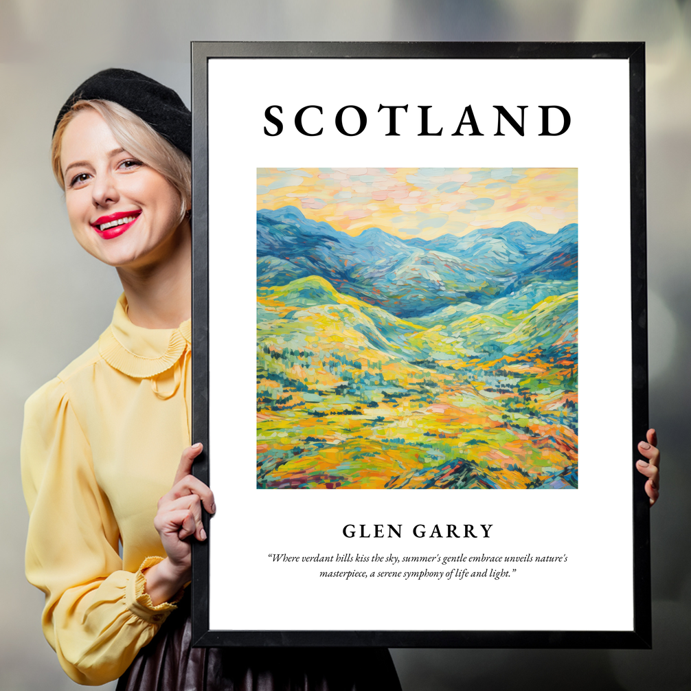 Person holding a poster of Glen Garry