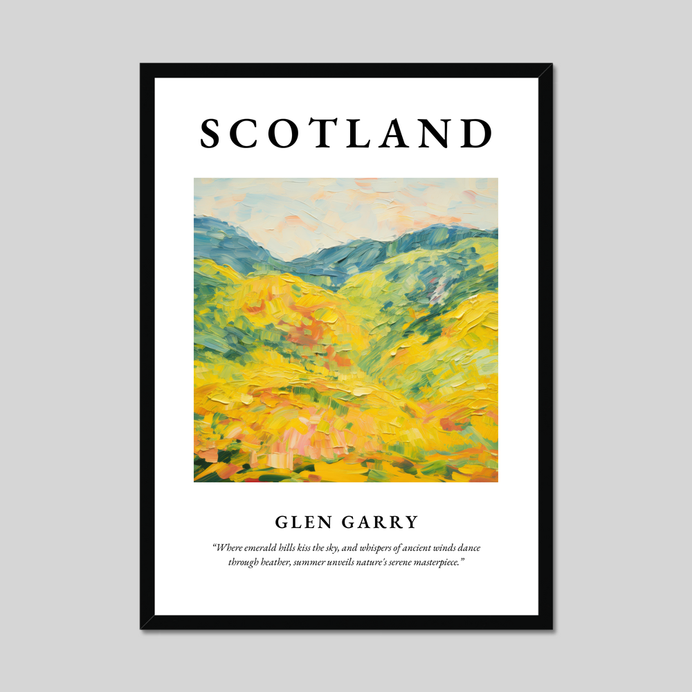 Poster of Glen Garry, Scotland.