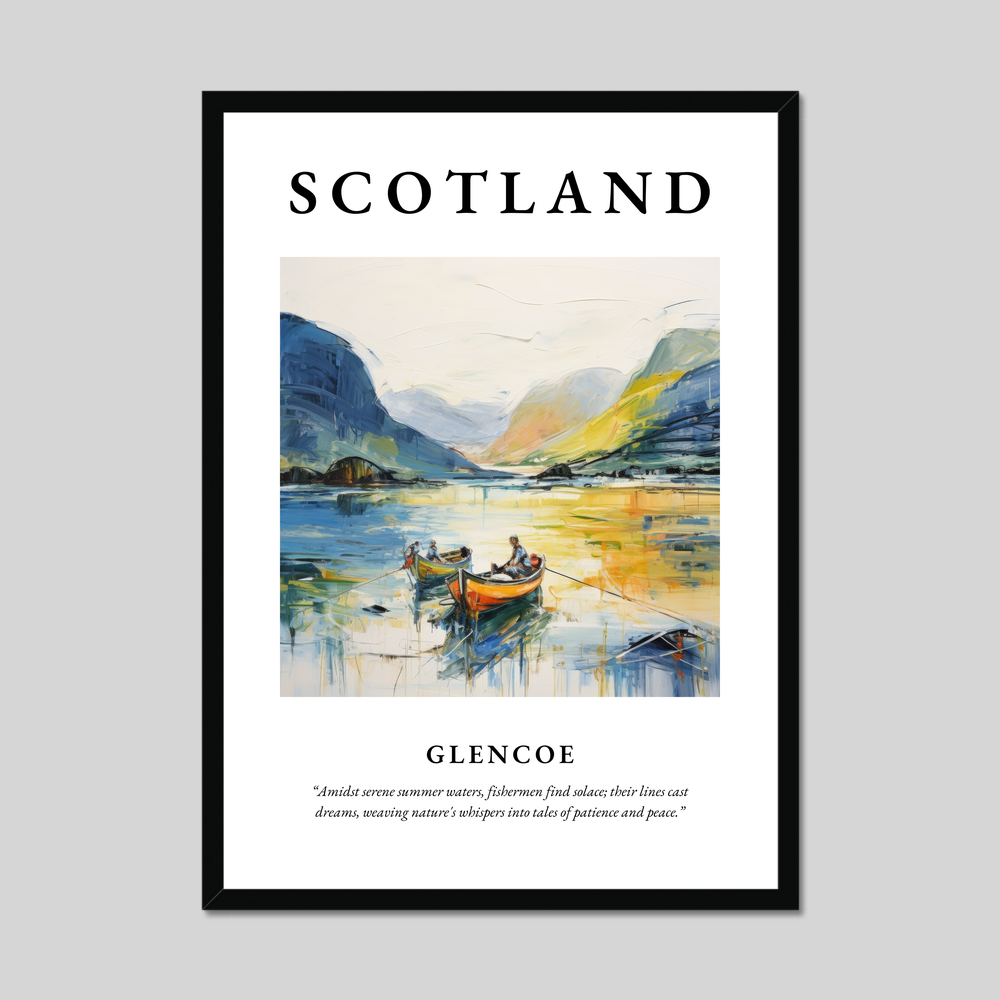 Poster of Glencoe, Scotland.