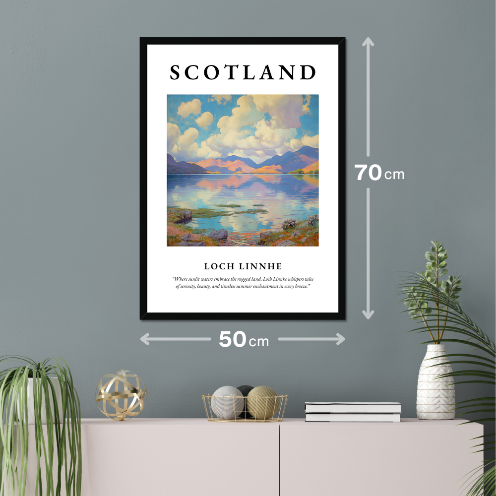 Poster of Loch Linnhe hanging on a wall