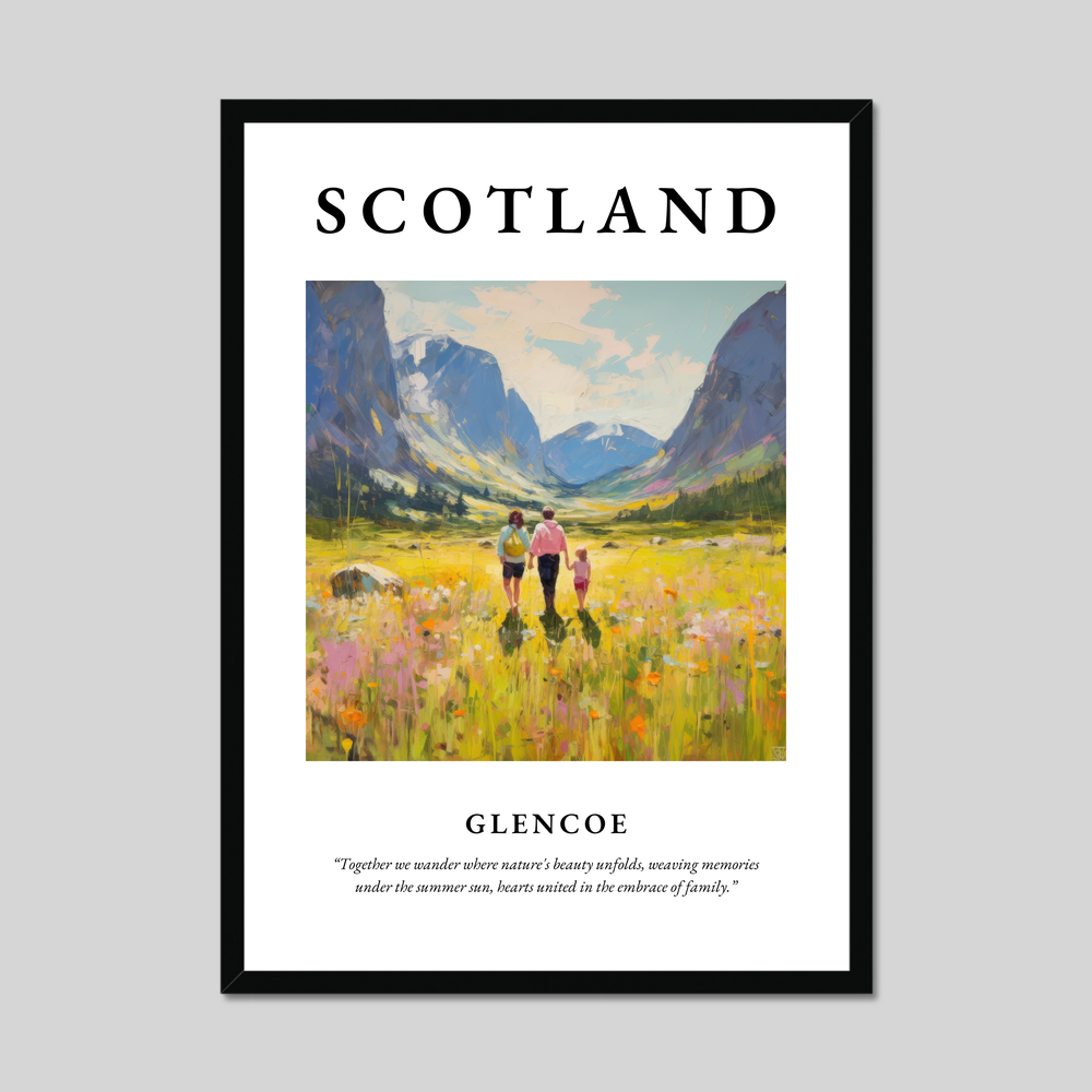 Poster of Glencoe, Scotland.