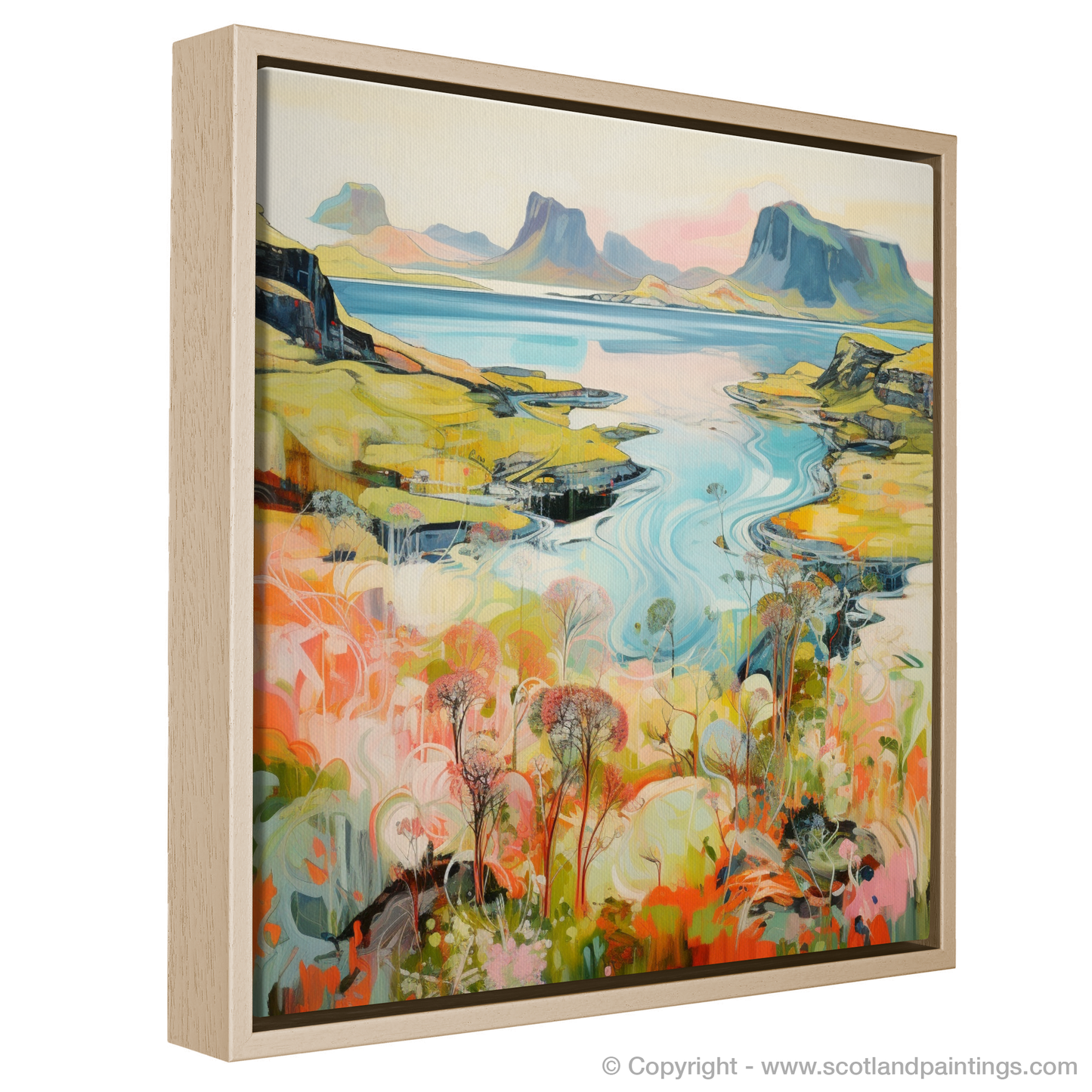 Painting and Art Print of Isle of Skye, Inner Hebrides in summer entitled "Summer Serenade on the Isle of Skye".