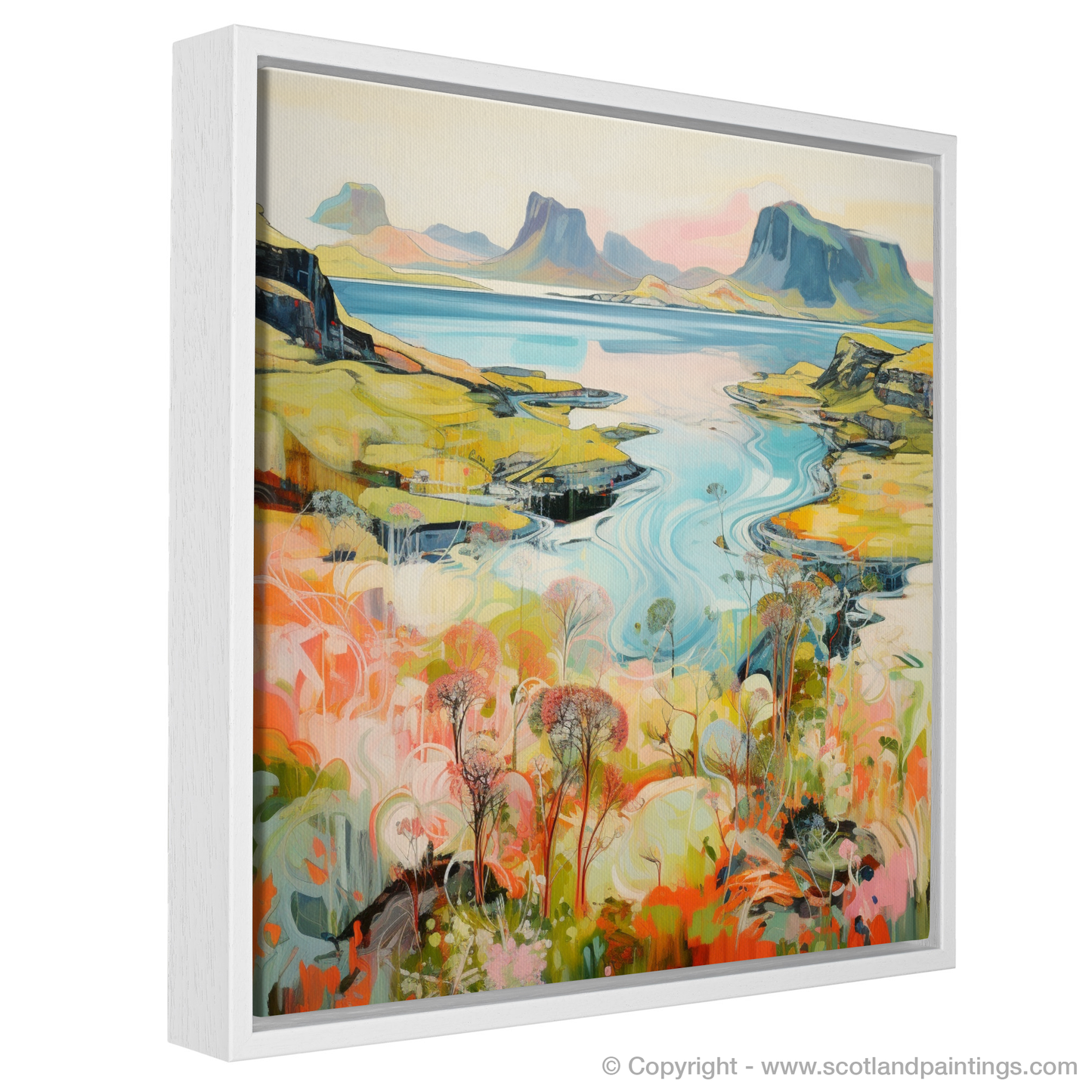 Painting and Art Print of Isle of Skye, Inner Hebrides in summer entitled "Summer Serenade on the Isle of Skye".