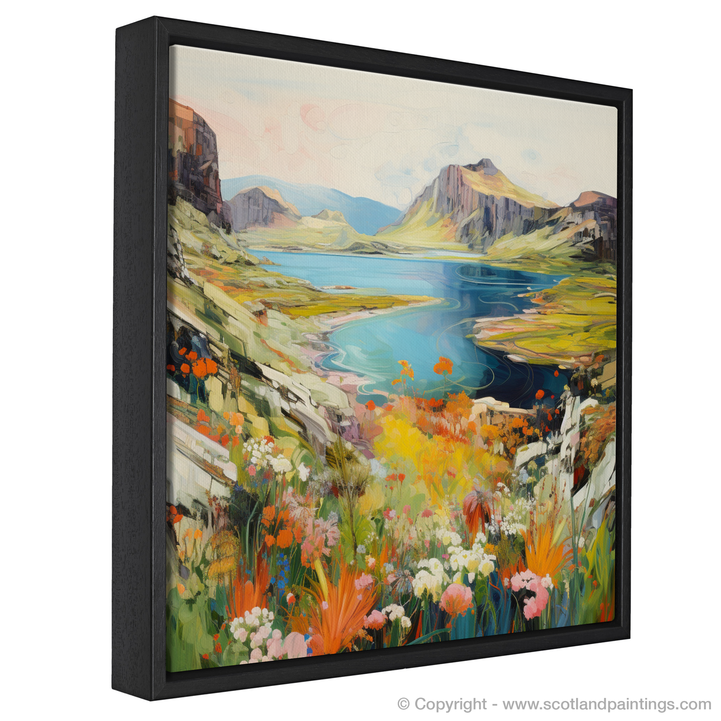 Painting and Art Print of Isle of Skye, Inner Hebrides in summer entitled "Summer Splendour of the Isle of Skye".