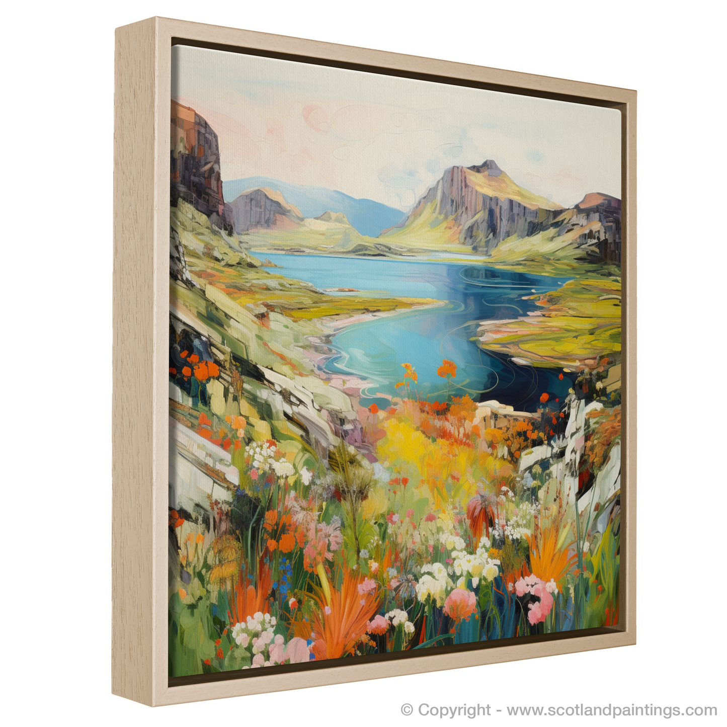 Painting and Art Print of Isle of Skye, Inner Hebrides in summer entitled "Summer Splendour of the Isle of Skye".