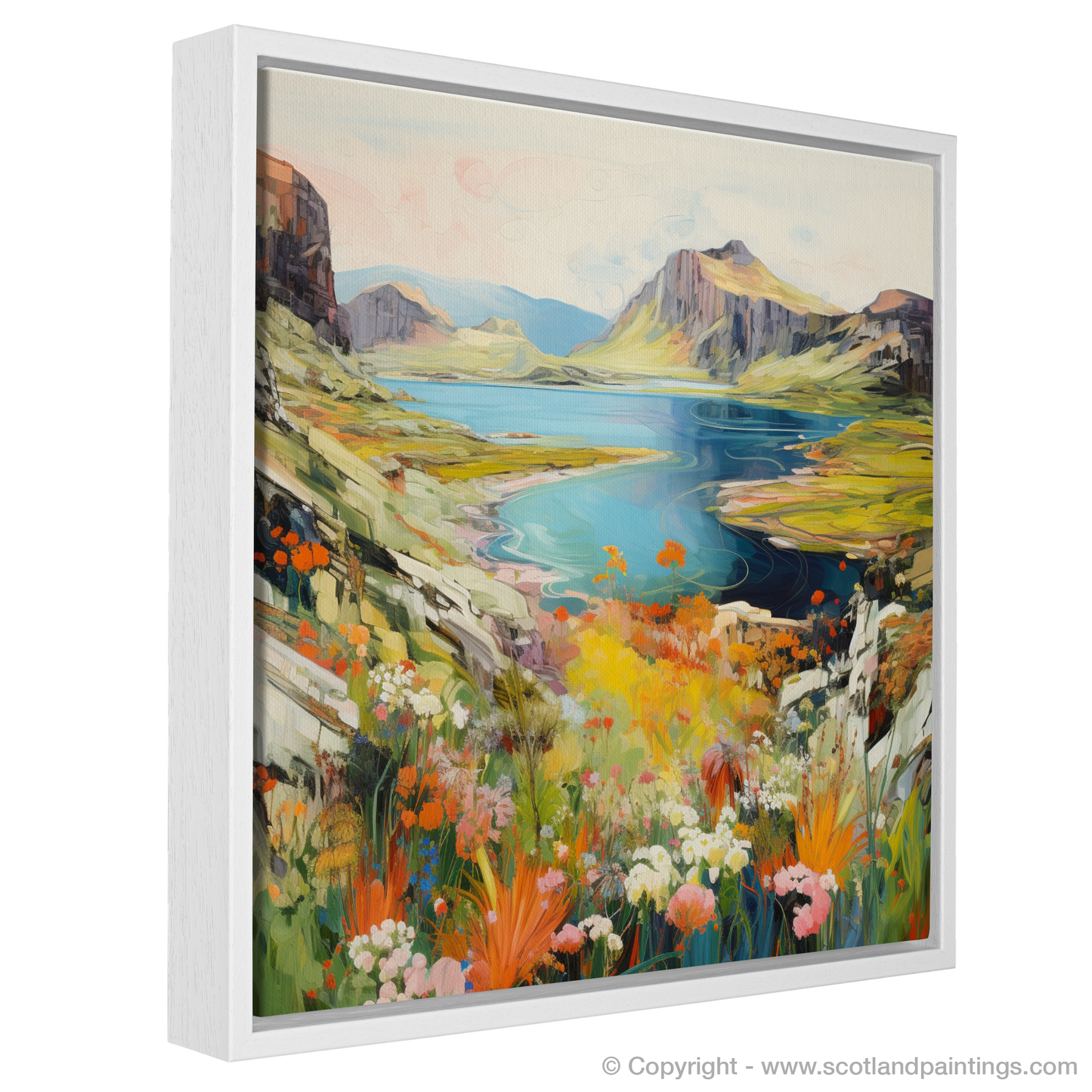 Painting and Art Print of Isle of Skye, Inner Hebrides in summer entitled "Summer Splendour of the Isle of Skye".