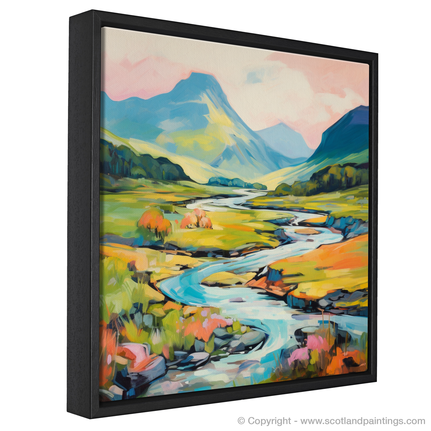 Painting and Art Print of Glen Sannox, Isle of Arran in summer entitled "Summer Splendour at Glen Sannox".