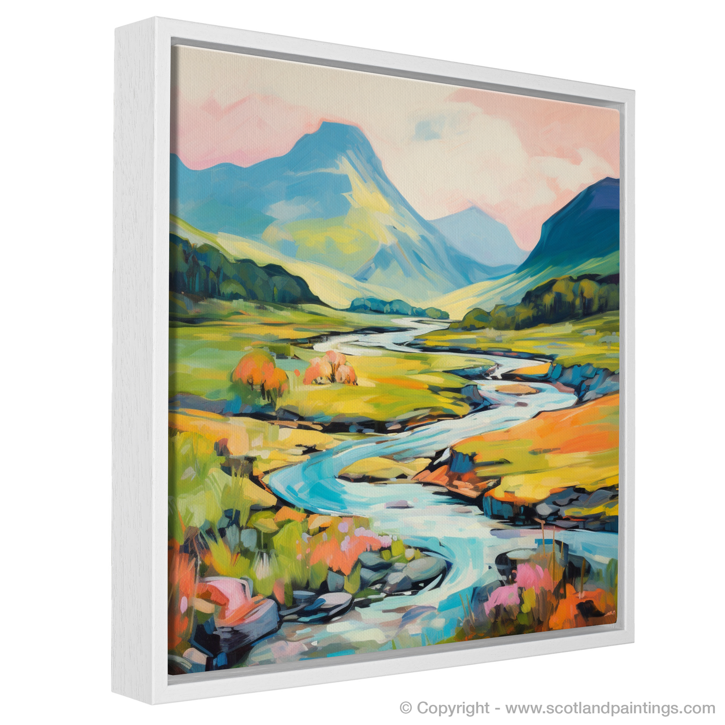 Painting and Art Print of Glen Sannox, Isle of Arran in summer entitled "Summer Splendour at Glen Sannox".