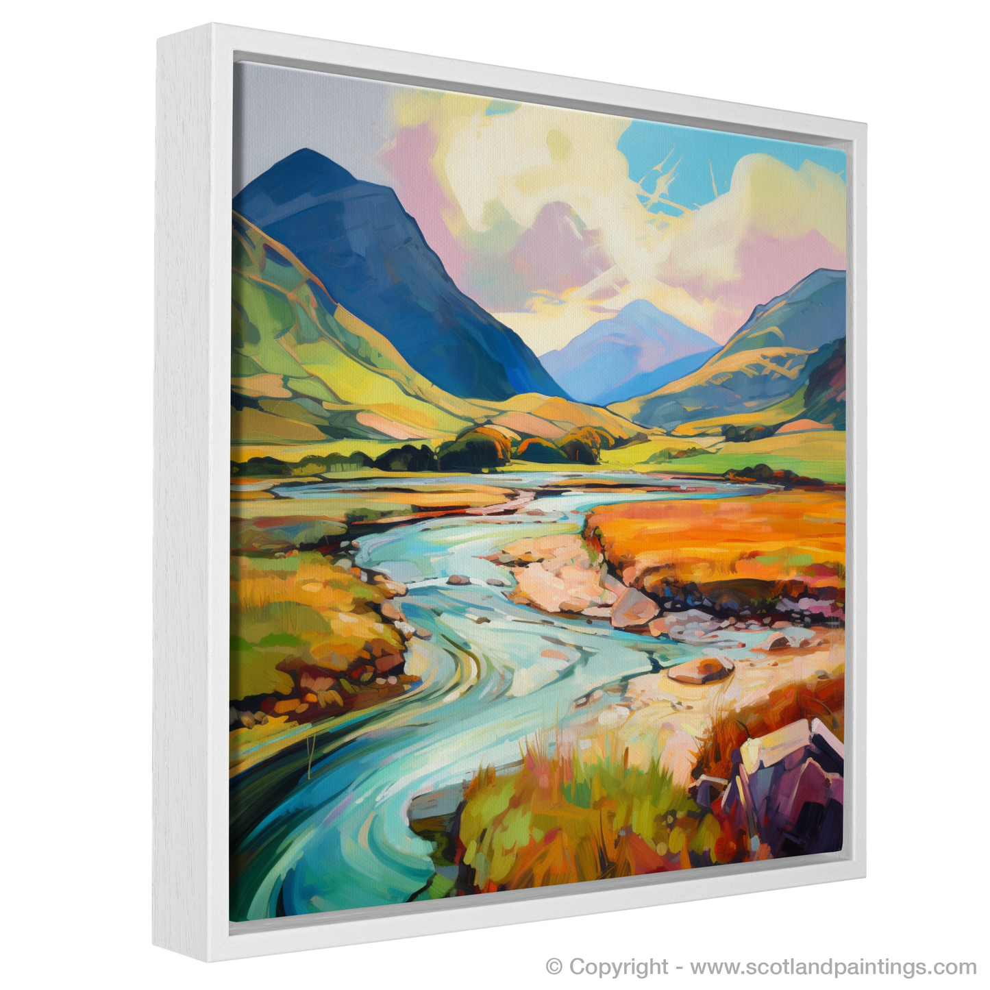 Painting and Art Print of Glen Sannox, Isle of Arran in summer entitled "Summer Serenade at Glen Sannox".