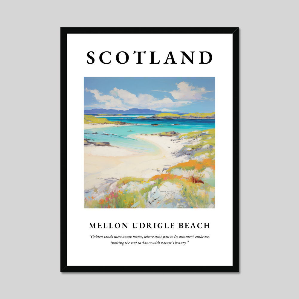 Poster of Mellon Udrigle Beach, Scotland.