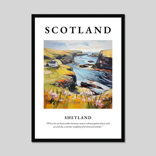 Poster of Shetland, Scotland.