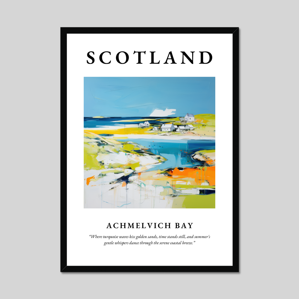 Poster of Achmelvich Bay, Scotland.