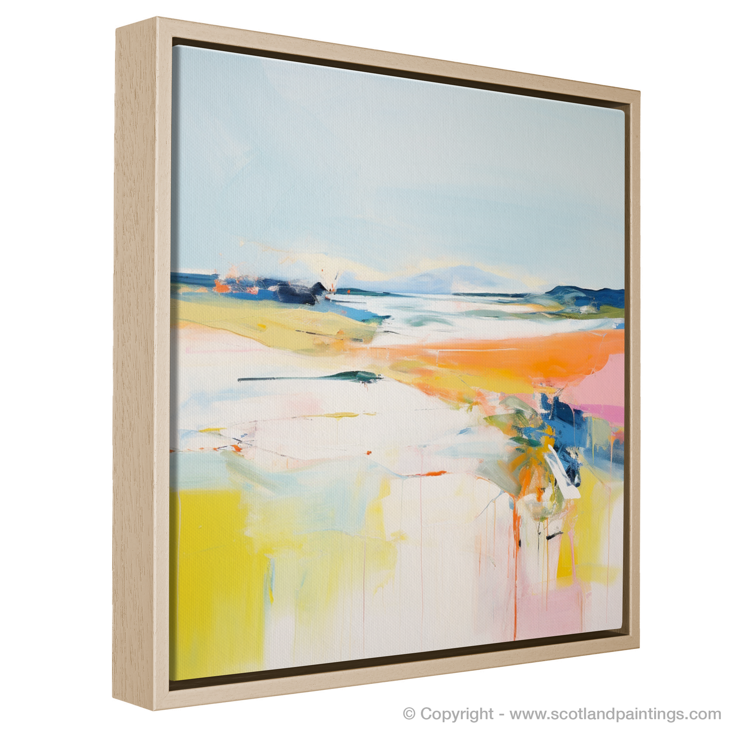 Painting and Art Print of Isle of Tiree, Inner Hebrides in summer entitled "Summer Abstraction: Isle of Tiree".