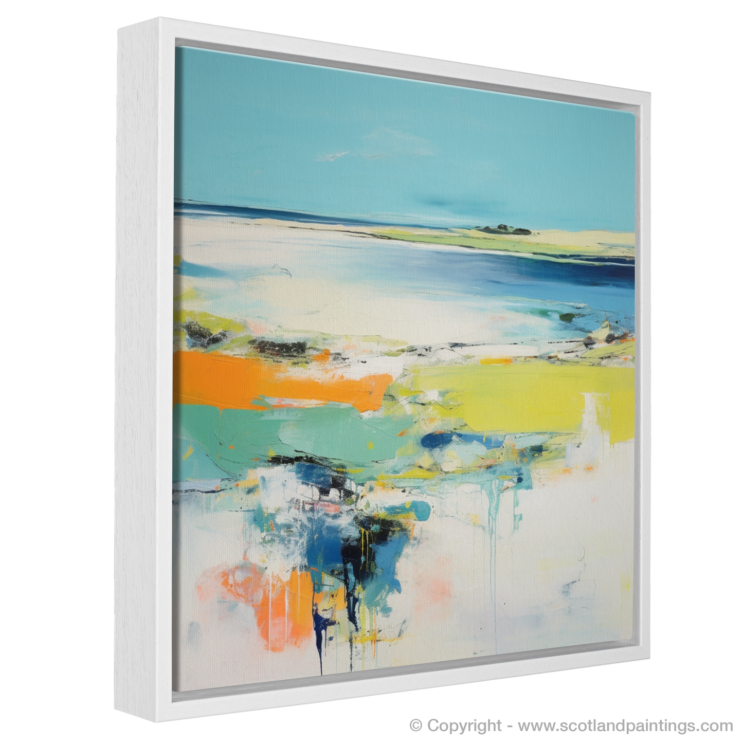 Painting and Art Print of Isle of Tiree, Inner Hebrides in summer entitled "Isle of Tiree Summer Dreamscape".