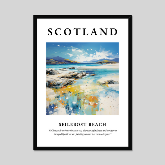 Poster of Seilebost Beach, Scotland.