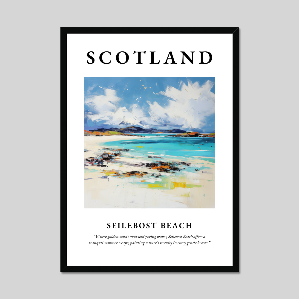 Poster of Seilebost Beach, Scotland.