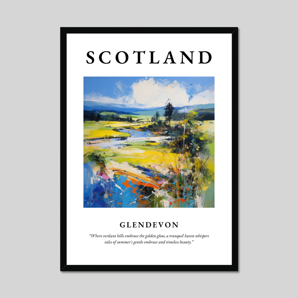 Poster of Glendevon, Scotland.