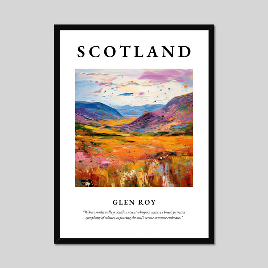 Poster of Glen Roy, Scotland.