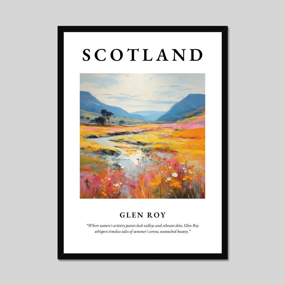 Poster of Glen Roy, Scotland.