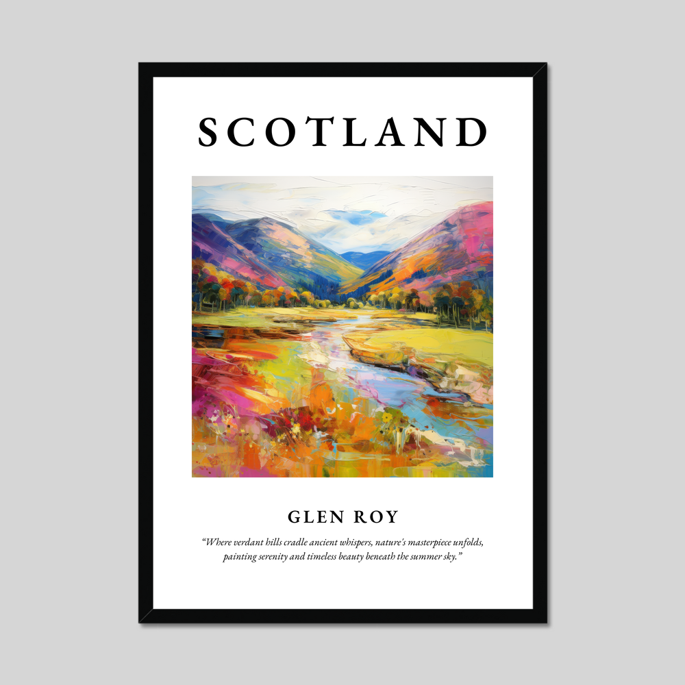 Poster of Glen Roy, Scotland.