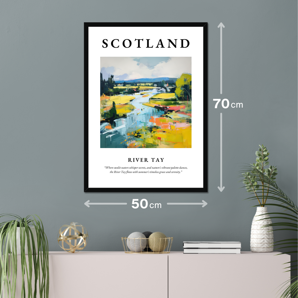 Poster of River Tay hanging on a wall