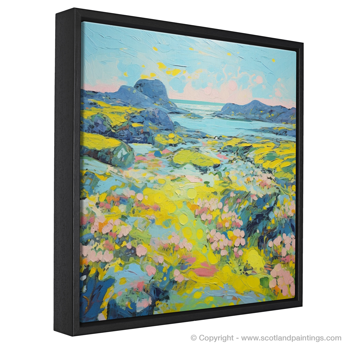 Painting and Art Print of Isle of Lewis, Outer Hebrides in summer entitled "Hebridean Summer Symphony".