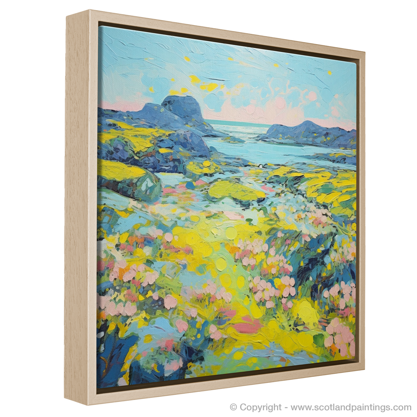 Painting and Art Print of Isle of Lewis, Outer Hebrides in summer entitled "Hebridean Summer Symphony".