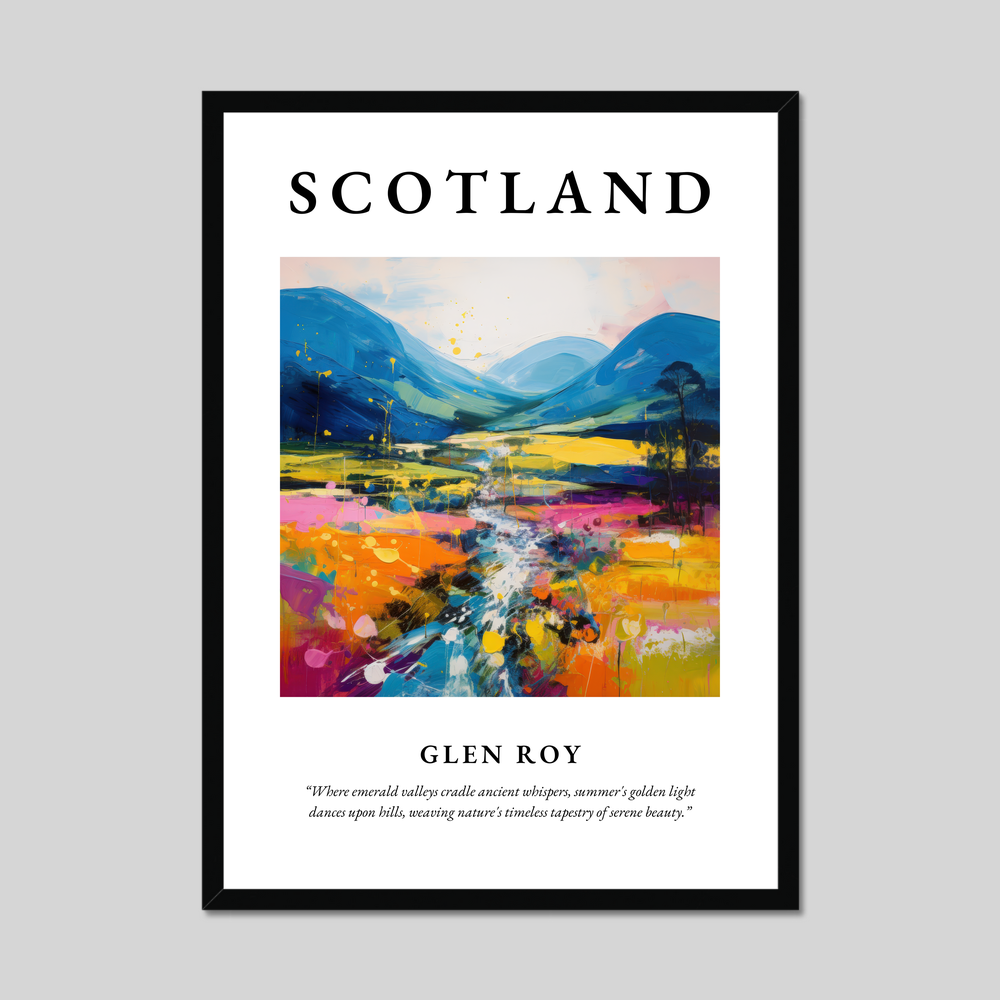 Poster of Glen Roy, Scotland.