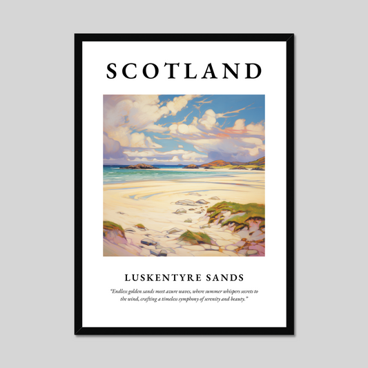 Poster of Luskentyre Sands, Scotland.