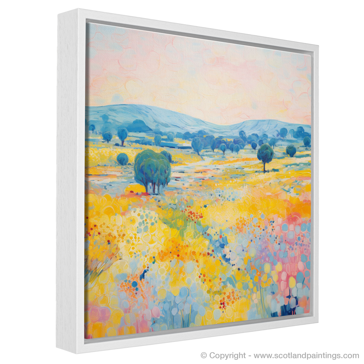 Painting and Art Print of Glenesk, Angus in summer entitled "Summer Symphony in Glenesk".