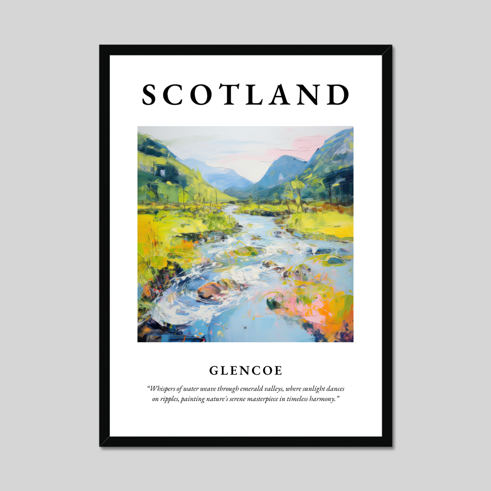 Poster of Glencoe, Scotland.