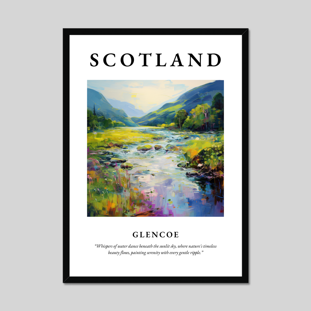 Poster of Glencoe, Scotland.